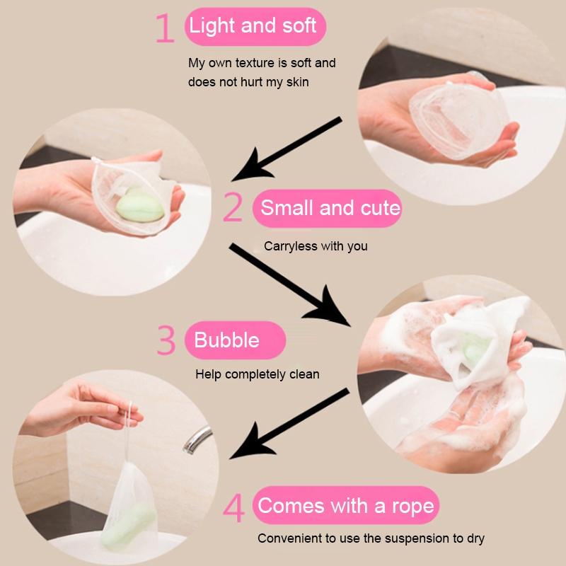 Luxury Facial Foaming Net for Rich Lather Deep Clean Gentle Skin Foam Maker