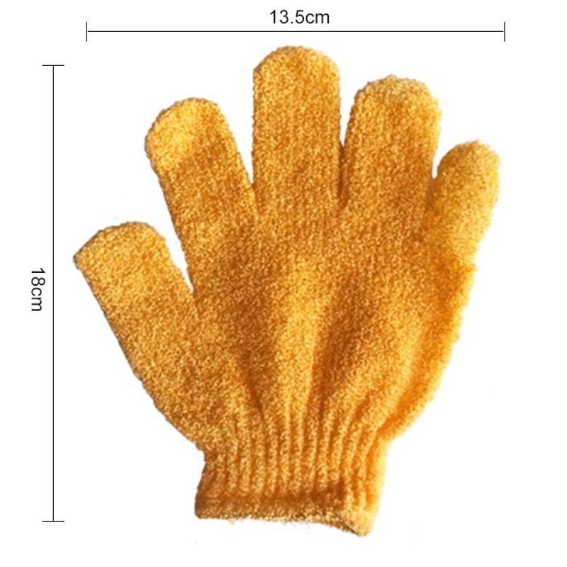 Exfoliating Bath Gloves For Smooth Skin Deep Clean Shower Scrub Body Mitt Set 5