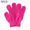 Exfoliating Bath Gloves For Smooth Skin Deep Clean Shower Scrub Body Mitt Set 6