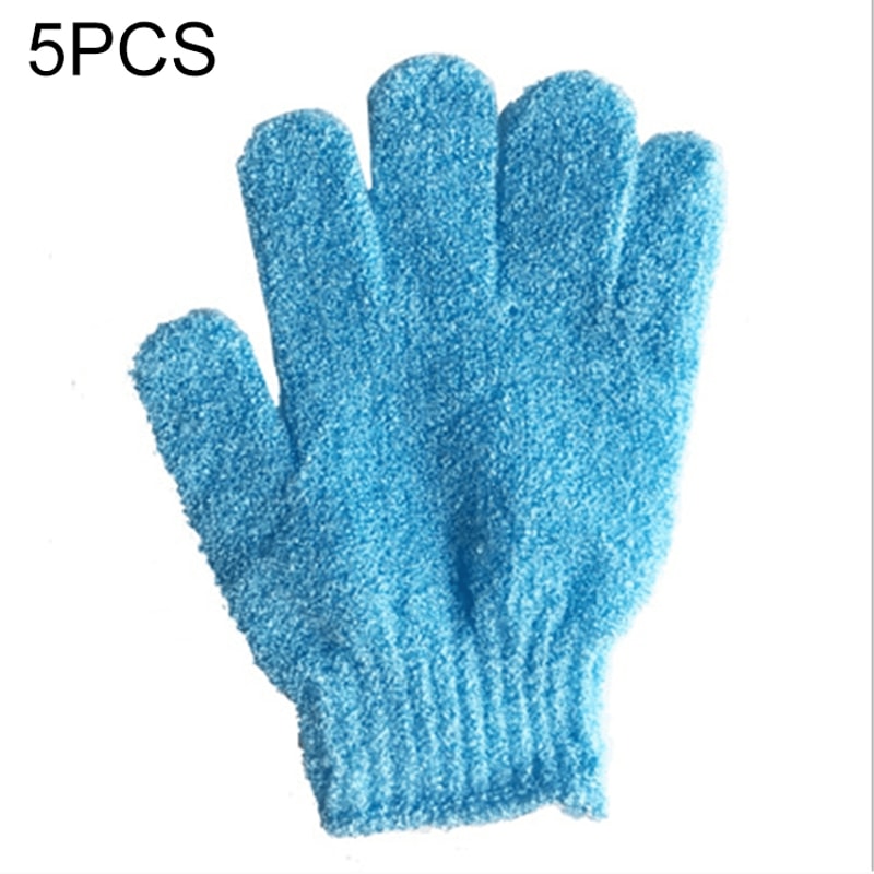 Exfoliating Bath Gloves For Smooth Skin Deep Clean Shower Scrub Body Mitt Set 4