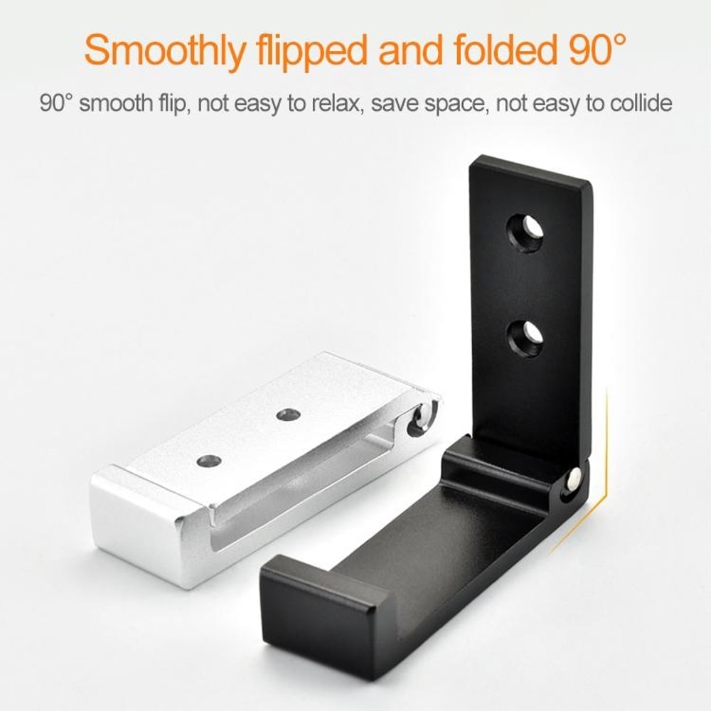Foldable Wall Mounted Hooks Space Saving Collapsible Clothes Hanger Aluminum Robe Hook 7