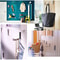 Foldable Wall Mounted Hooks Space Saving Collapsible Clothes Hanger Aluminum Robe Hook 10
