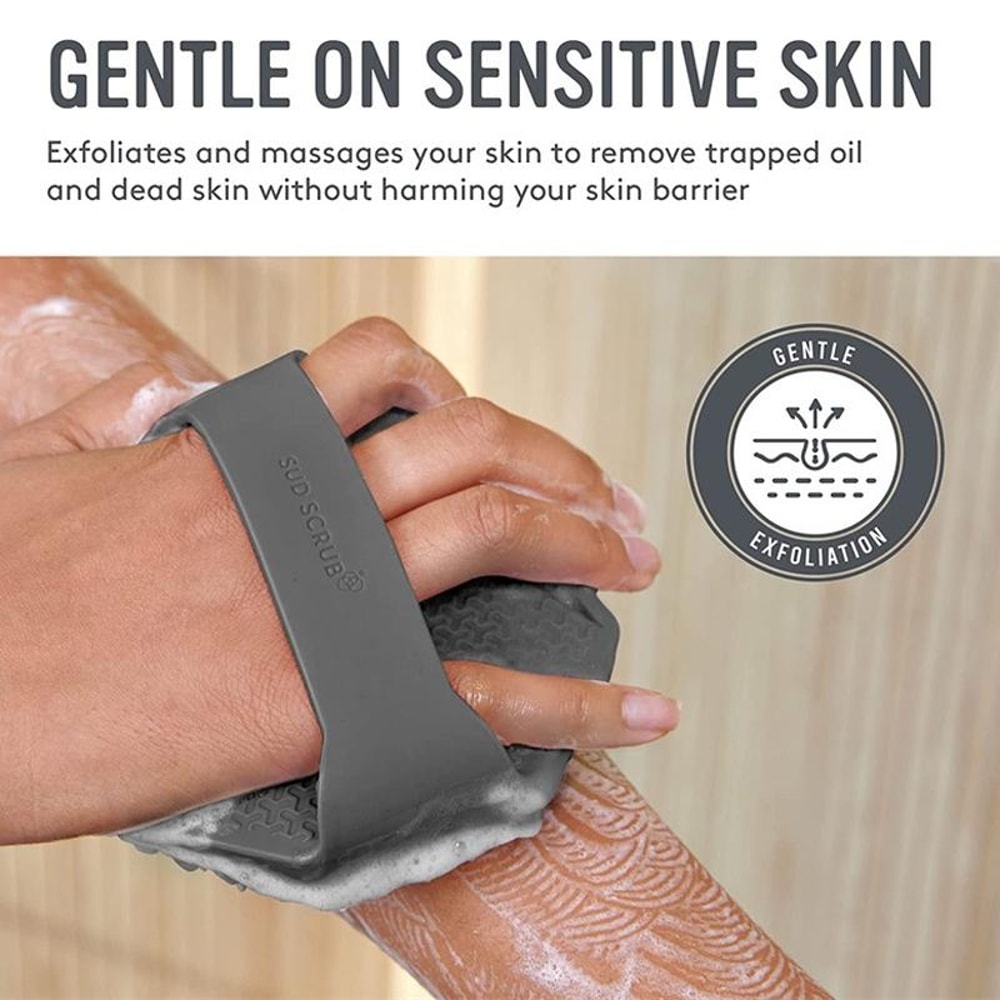 Silicone Body Scrubber Brush With Strap Hygienic Bath Brush For Gentle Exfoliation Travel 5