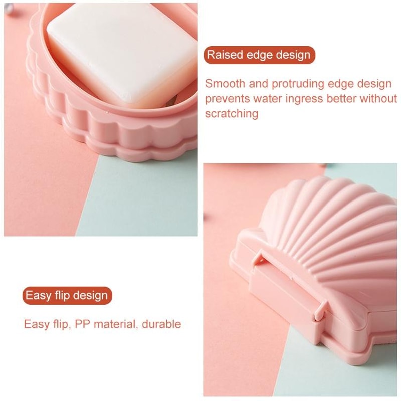 Portable Soap Holder With Drain Leakproof Travel Soap Box Case For Dorm Bathroom Camping 3