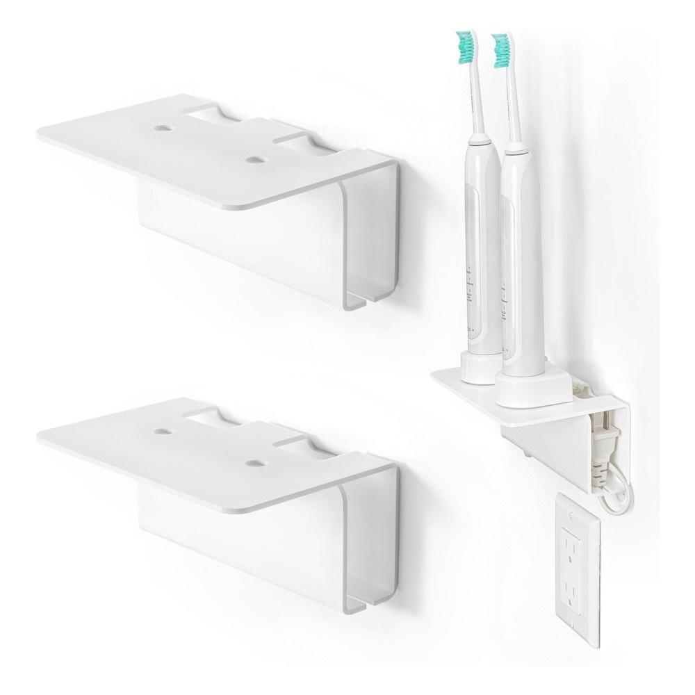 WallMounted Electric Toothbrush Holder Acrylic Organizer For Bathroom Space Saving Storage 1