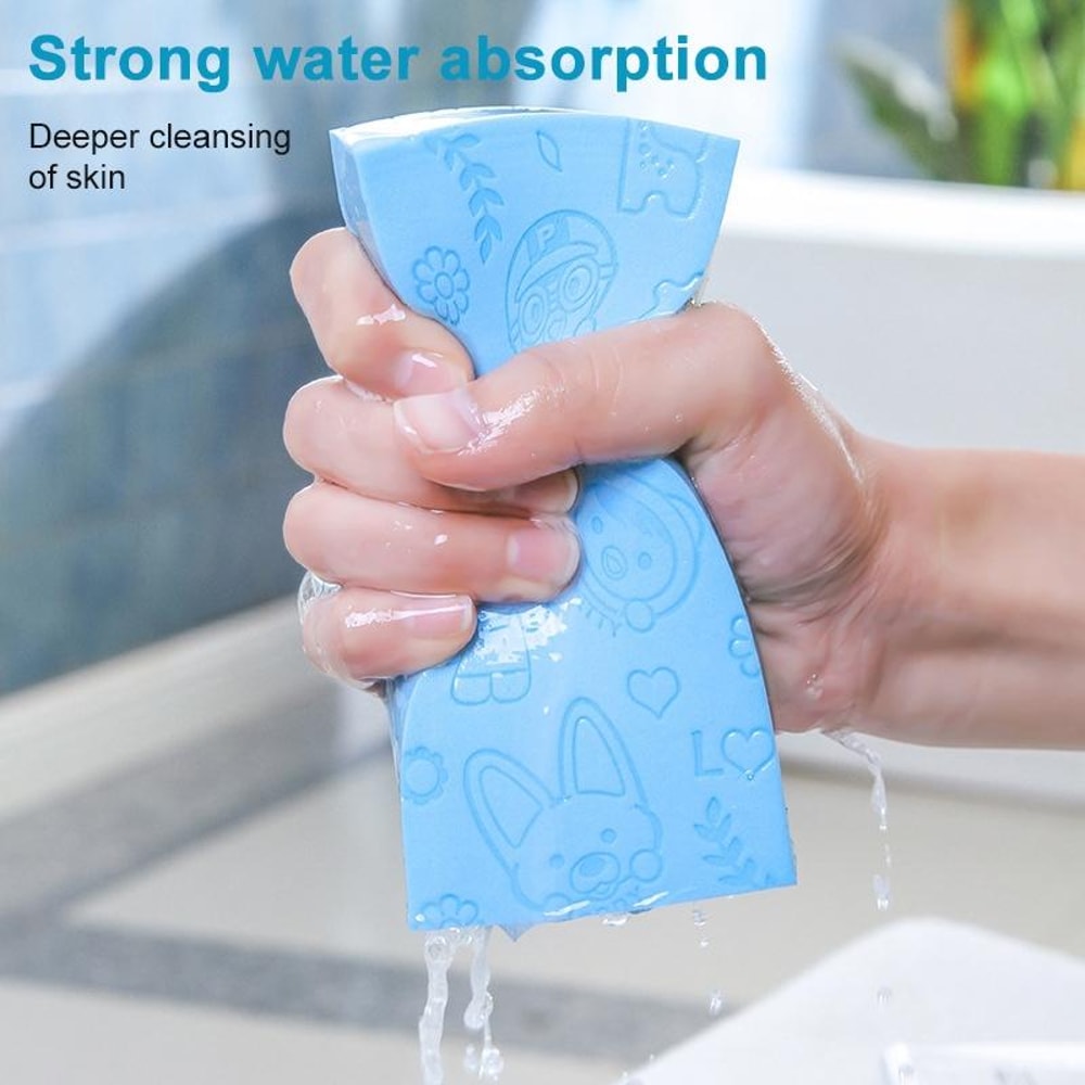 Soft Baby Bath Sponge Scrubber Gentle Body Cleaning Sponge For Kids Adults 6