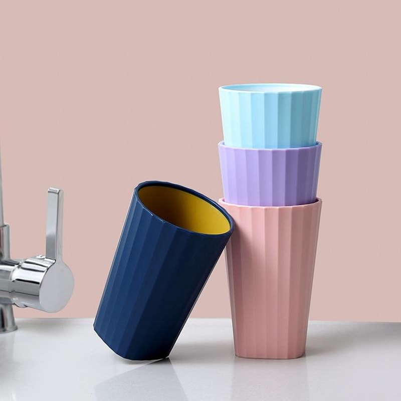 Couple Portable Toothbrush Cup With Handle Hygienic Toothbrush Holder Cup For Travel Home 0