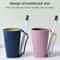 Couple Portable Toothbrush Cup With Handle Hygienic Toothbrush Holder Cup For Travel Home 2