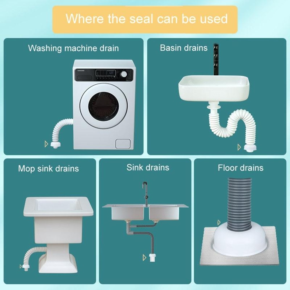 Universal Drain Odor Seal Plug For Bathroom And Kitchen Pipes 5