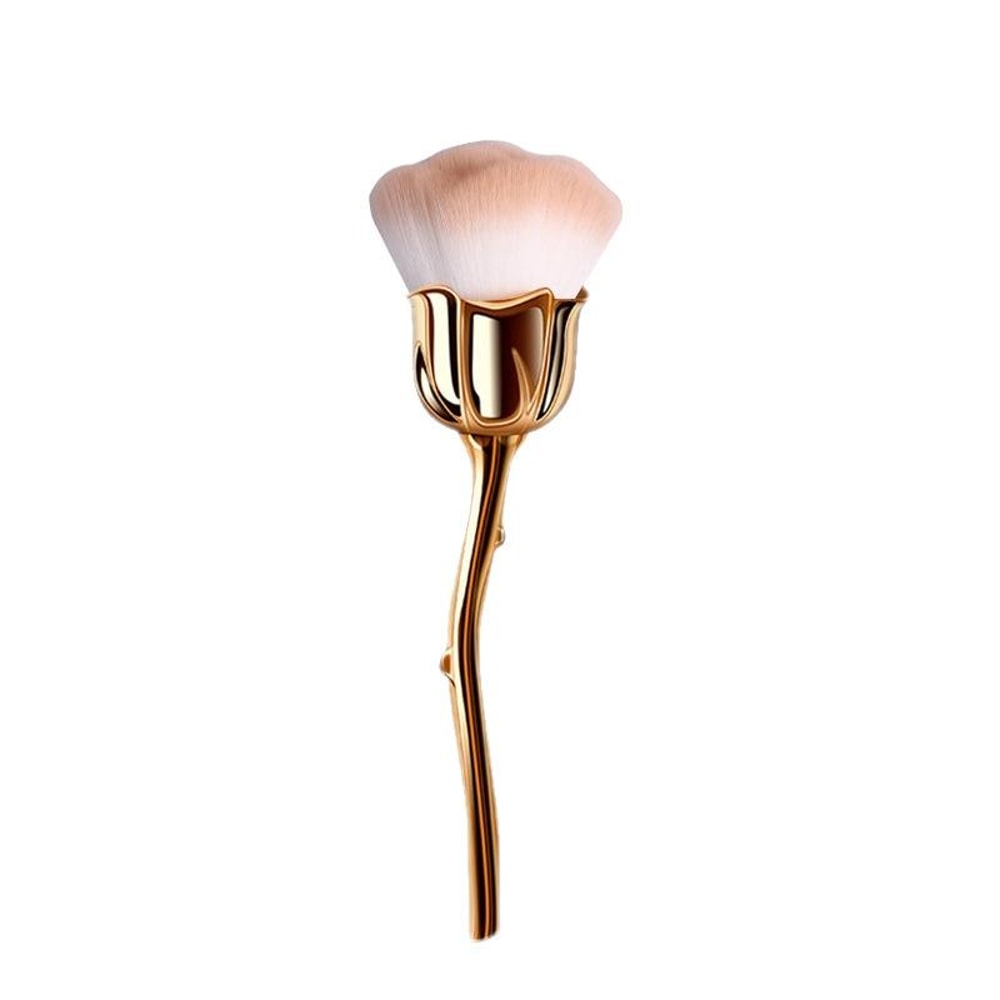 Rose Petal Soft Face Powder Brush For Flawless Makeup Finish 0