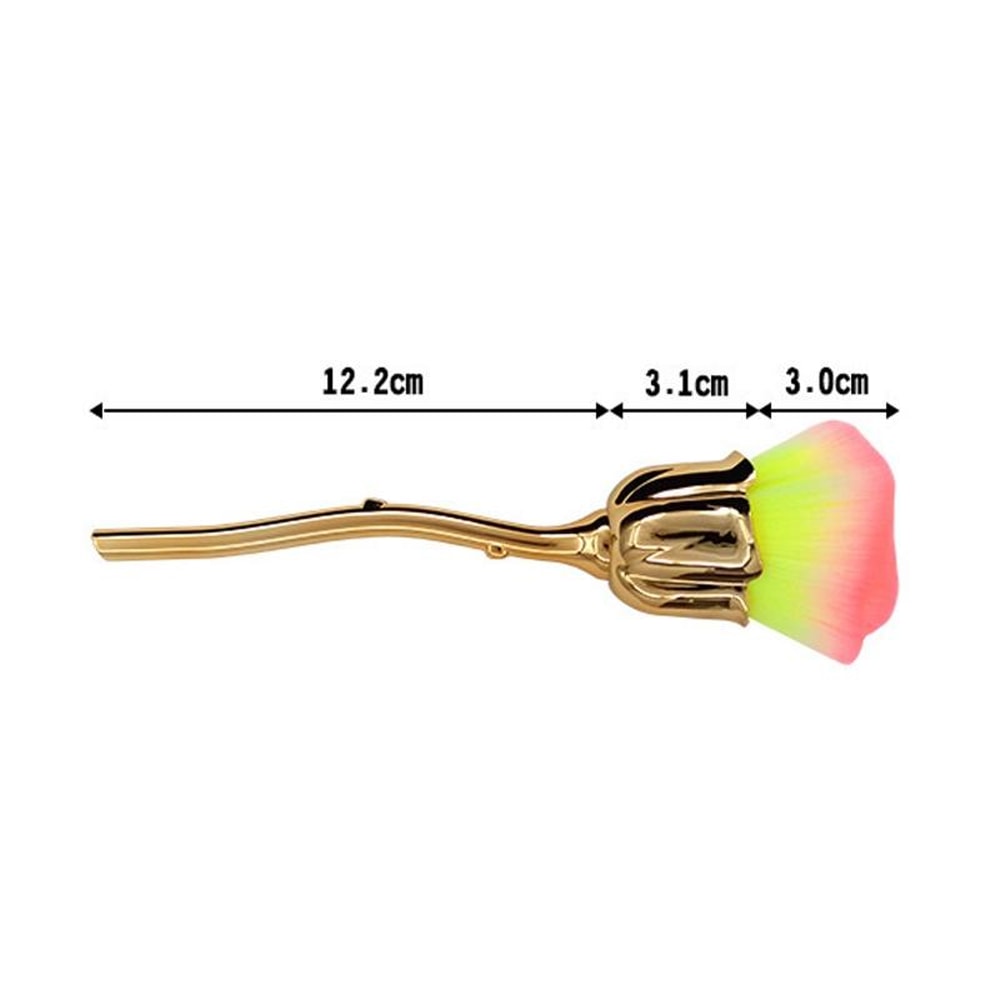 Rose Petal Soft Face Powder Brush For Flawless Makeup Finish 3