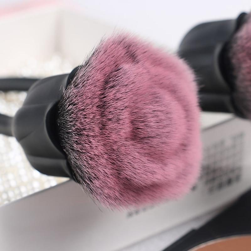 Rose Petal Soft Face Powder Brush For Flawless Makeup Finish 5