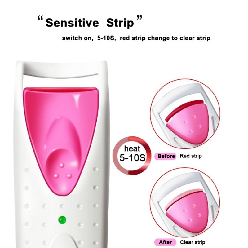 Heated Electric Eyelash Curler Fast Heat Lash Styler For Long Lasting Curl 3