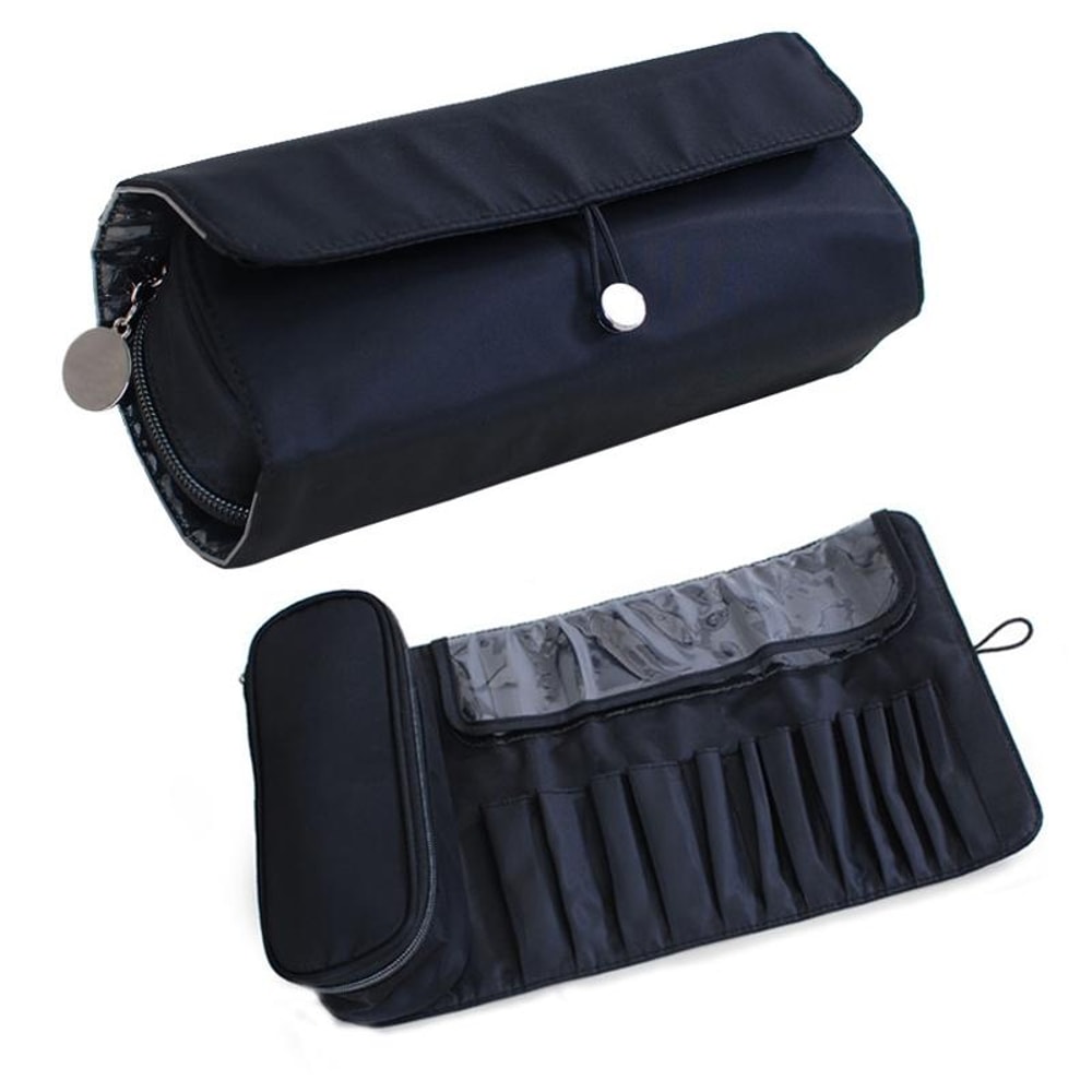 Multifunctional Folding Makeup Brush Organizer Cosmetic Storage Bag 0