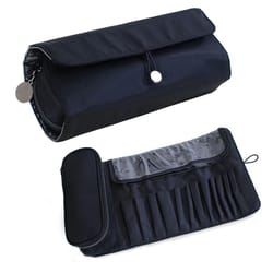 multifunctional folding makeup brush organizer & cosmetic storage bag