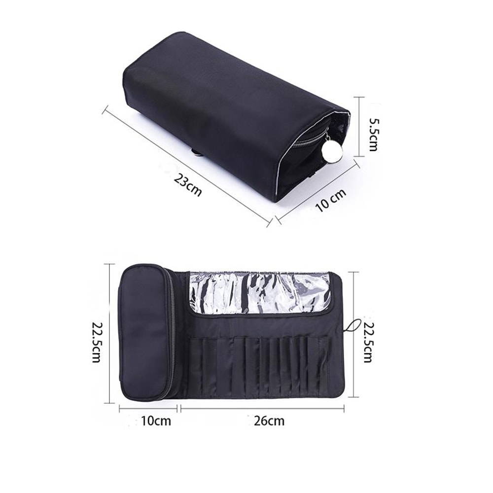 Multifunctional Folding Makeup Brush Organizer Cosmetic Storage Bag 2