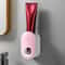 Automatic Toothpaste Dispenser Wall Mounted Rack Hygienic Squeezer for Family Bathroom