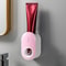 Automatic Toothpaste Dispenser Wall Mounted Rack Hygienic Squeezer for Family Bathroom
