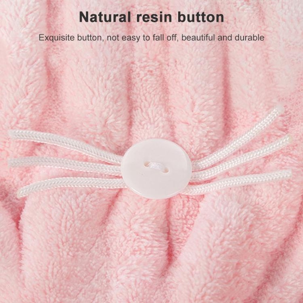 Coral Fleece Hair Drying Cap With Cat Ears Quick Dry Hair Towel For Women Soft Absorbent Shower Cap 7
