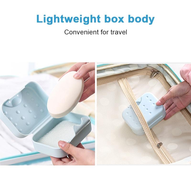 Portable Travel Soap Box Leakproof Soap Case Compact Soap Holder 3