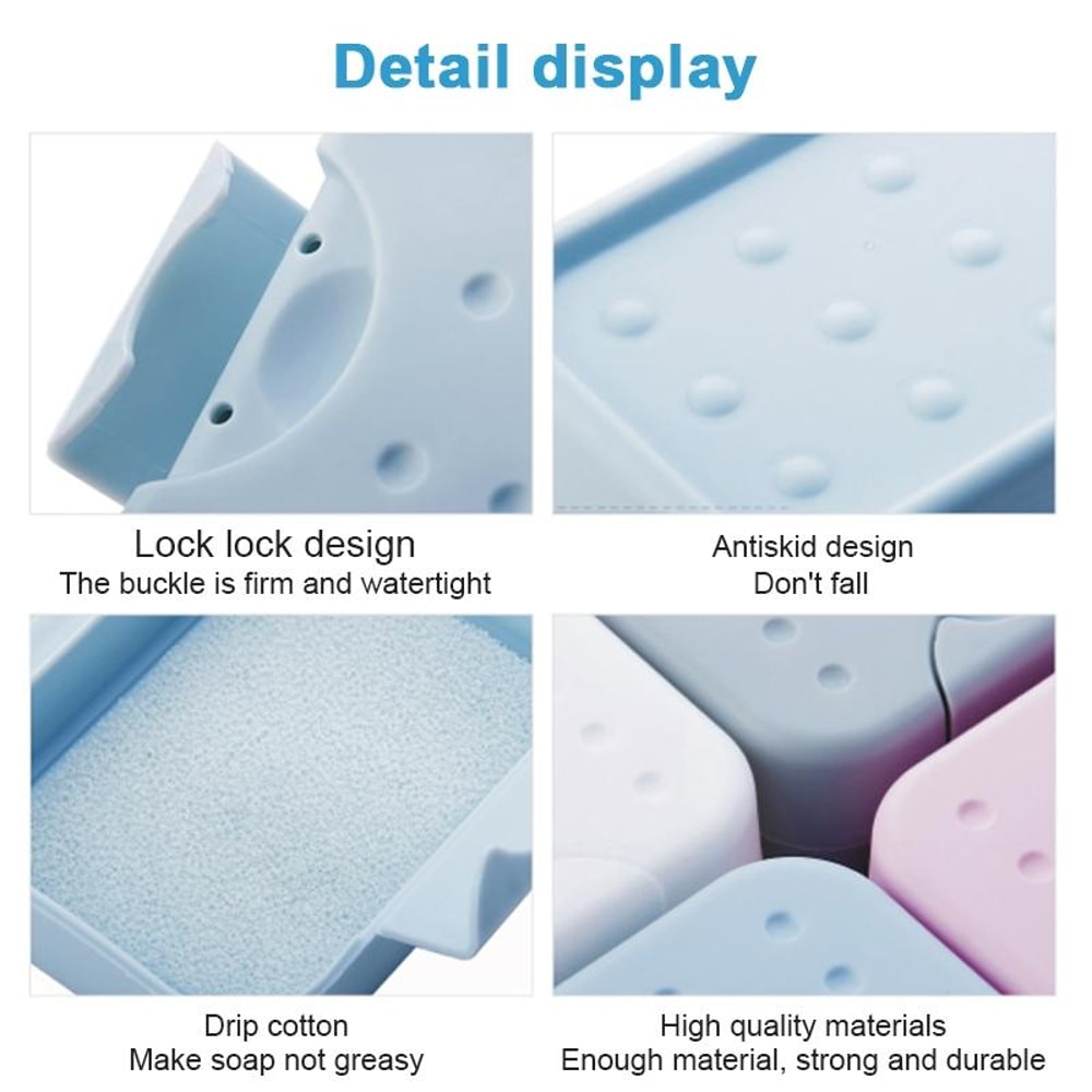 Portable Travel Soap Box Leakproof Soap Case Compact Soap Holder 5