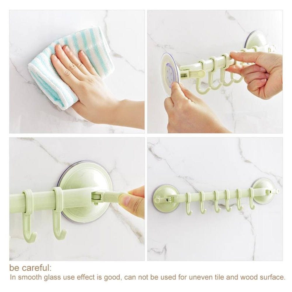 Suction Cup Towel Hook Strong Hold Wall Hook For Kitchen And Bathroom Storage 5