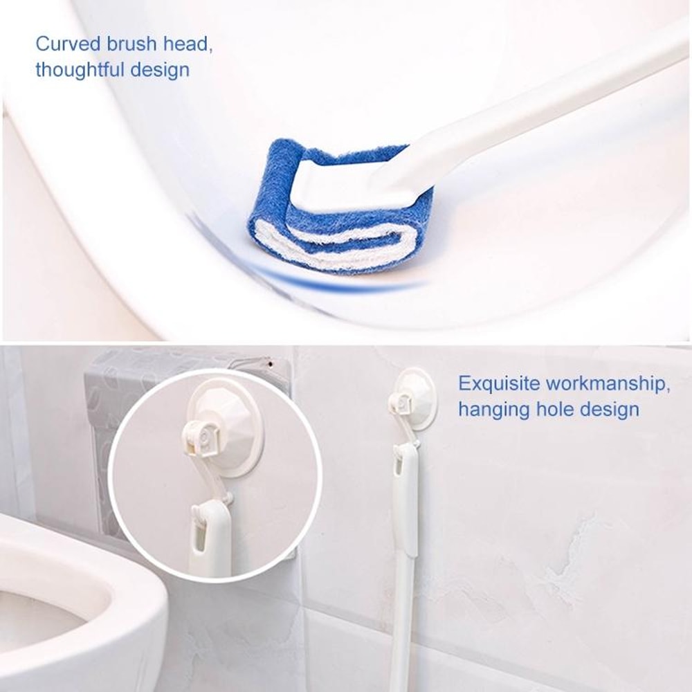 Disposable Toilet Brush With Soft Bristles No Dead Corner Hygienic Cleaning Tool 4