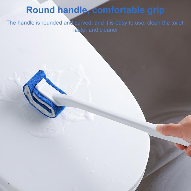 Disposable Toilet Brush With Soft Bristles No Dead Corner Hygienic Cleaning Tool 6