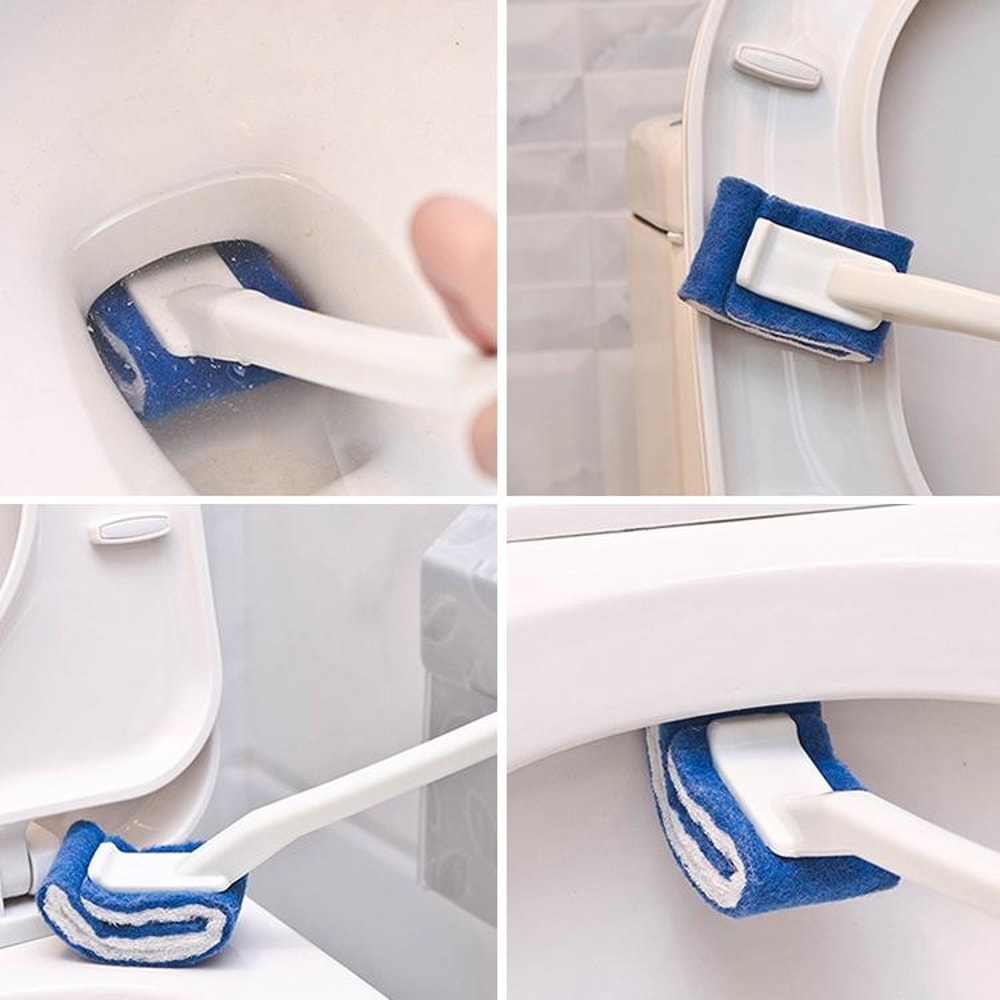 Disposable Toilet Brush With Soft Bristles No Dead Corner Hygienic Cleaning Tool 11