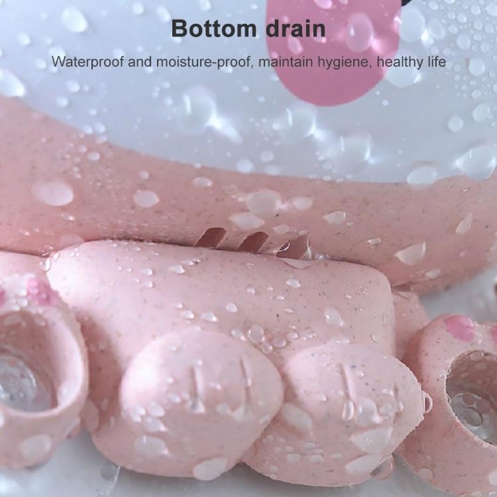 Cartoon Dog Toothbrush Holder Wall Mount Kids Bathroom Organizer Shelf 8