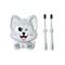 Cartoon Dog Toothbrush Holder Wall Mount Kids Bathroom Organizer Shelf 12