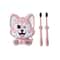 Cartoon Dog Toothbrush Holder Wall Mount Kids Bathroom Organizer Shelf