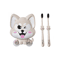 Cartoon Dog Toothbrush Holder Wall Mount Kids Bathroom Organizer Shelf 9