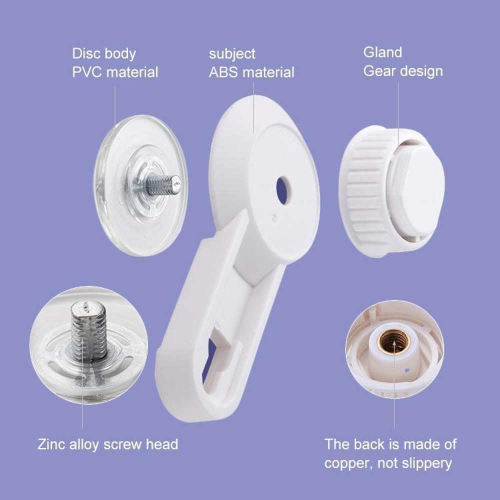 Suction Cup Toilet Paper Holder Wall Mount Removable Rack For Bathroom Storage 5