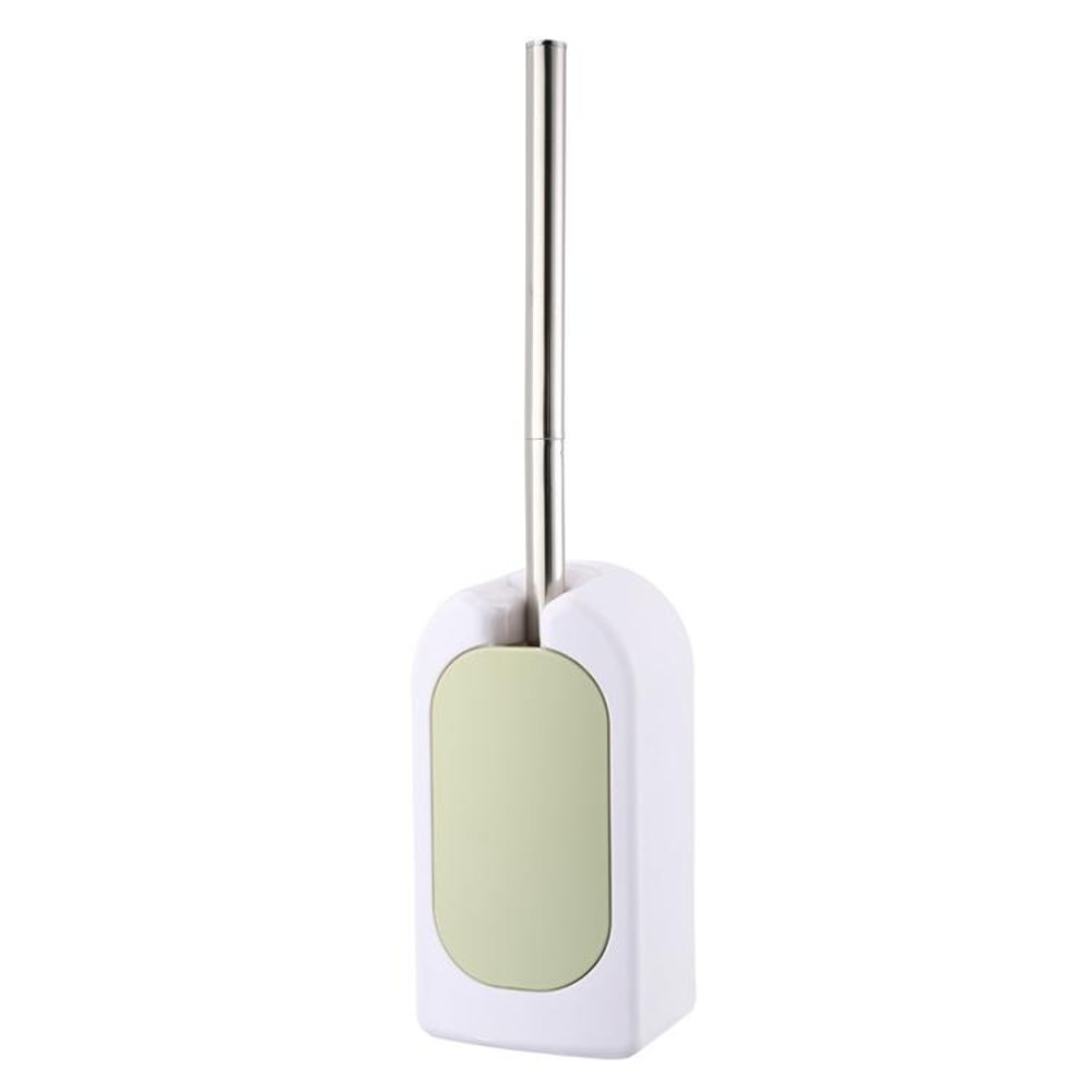 Wall Mounted Toilet Brush Set With Long Handle Soft Bristles Hygienic Holder 2