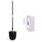 Wall Mounted Toilet Brush Set With Long Handle Soft Bristles Hygienic Holder 1