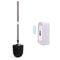 Wall Mounted Toilet Brush Set With Long Handle Soft Bristles Hygienic Holder 1