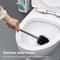 Wall Mounted Toilet Brush Set With Long Handle Soft Bristles Hygienic Holder 4