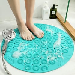 anti slip shower mat with suction cups massage bath safety pad