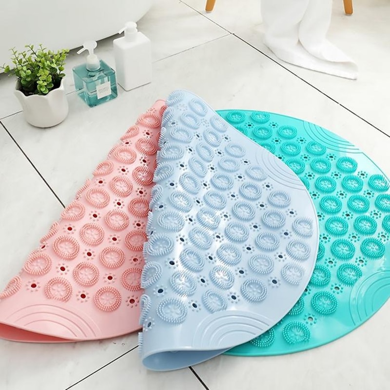 Anti Slip Shower Mat With Suction Cups Massage Bath Safety Pad 1