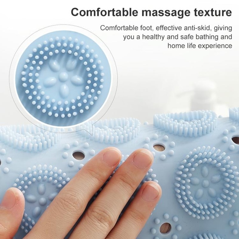 Anti Slip Shower Mat With Suction Cups Massage Bath Safety Pad 2