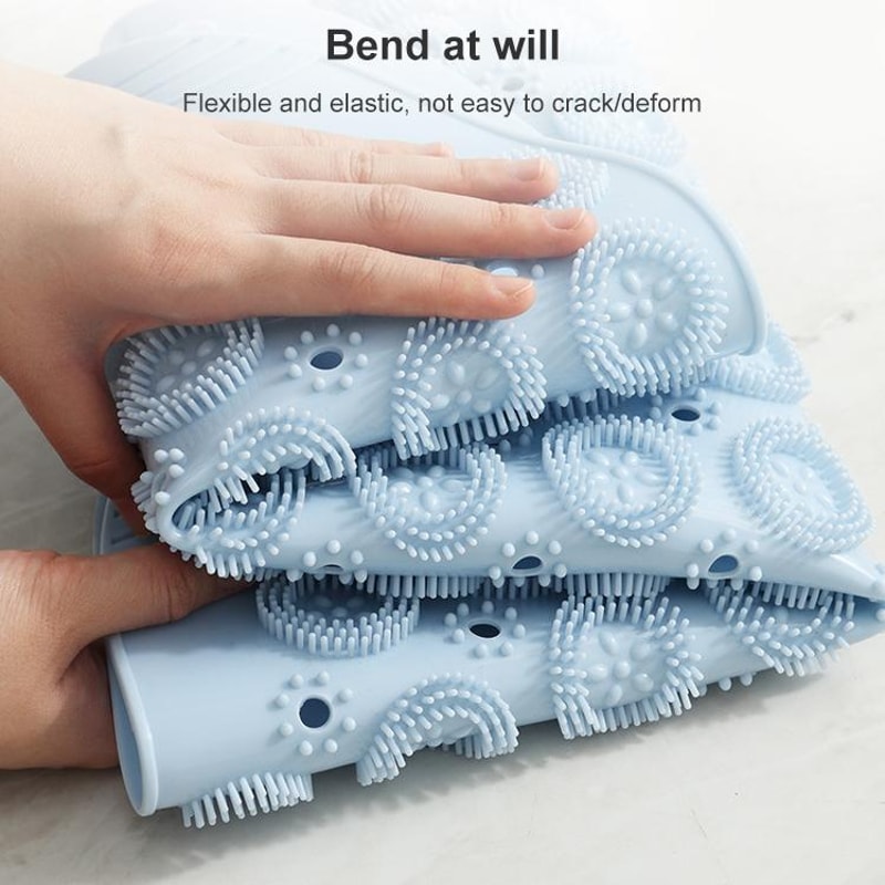 Anti Slip Shower Mat With Suction Cups Massage Bath Safety Pad 4
