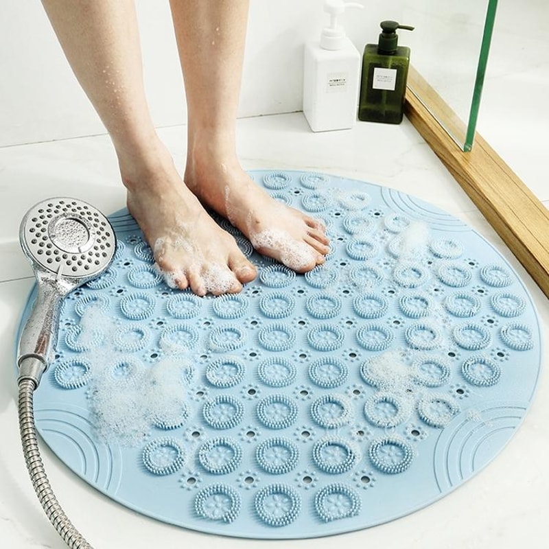 Anti Slip Shower Mat With Suction Cups Massage Bath Safety Pad 6