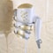 Wall Mount Hair Dryer Holder Spiral Rack Bathroom Organizer 0