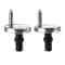 Quick Release Toilet Seat Hinges Kit Zinc Alloy Fixing Bolts Universal Replacement 0