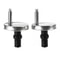 Quick Release Toilet Seat Hinges Kit Zinc Alloy Fixing Bolts Universal Replacement 0