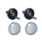 Quick Release Toilet Seat Hinges Kit Zinc Alloy Fixing Bolts Universal Replacement 2