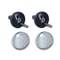Quick Release Toilet Seat Hinges Kit Zinc Alloy Fixing Bolts Universal Replacement 2