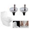 Quick Release Toilet Seat Hinges Kit Zinc Alloy Fixing Bolts Universal Replacement 4