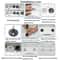 Quick Release Toilet Seat Hinges Kit Zinc Alloy Fixing Bolts Universal Replacement 5